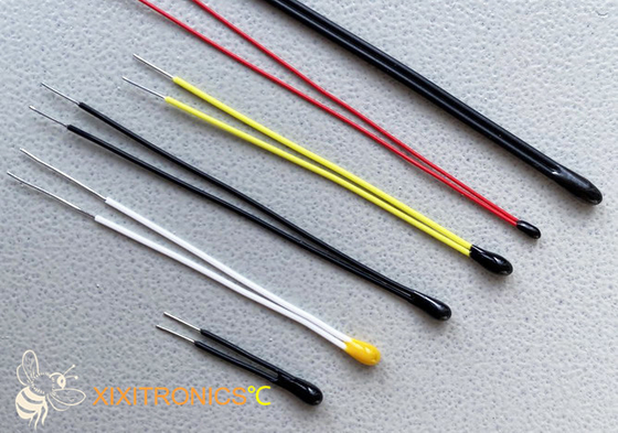 Dimensione capa del cavo del teflon piccola del termistore rivestito a resina epossidica di ohm NTC di serie 10K dei termistori MF5A-5