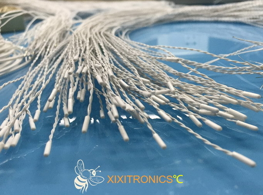 Cappuccio del vinile, cavi di twisted pair, connettore modellato di stile di Molex, sensore di temperatura medico per tutti gli usi eliminabile 2.252K