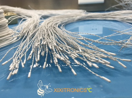 Cappuccio del vinile, cavi di twisted pair, connettore modellato di stile di Molex, sensore di temperatura medico per tutti gli usi eliminabile 2.252K
