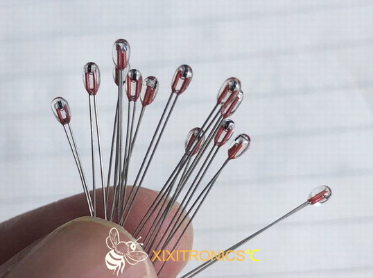 Chip Thermistors ricoperto di vetro radiale per la serie di AIRMATIC MF57 con le dimensioni capa 1.6mm &amp; 2.3mm