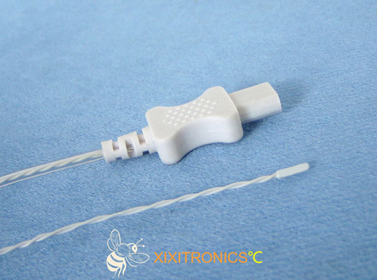 Cappuccio del vinile, cavi di twisted pair, connettore modellato di stile di Molex, sensore di temperatura medico per tutti gli usi eliminabile 2.252K